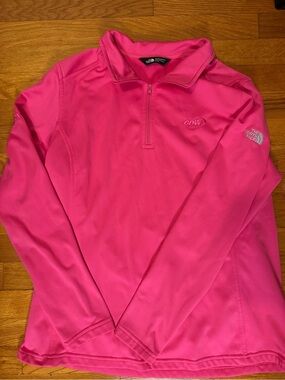 The North Face Hot Pink Quarter‑Zip Pullover